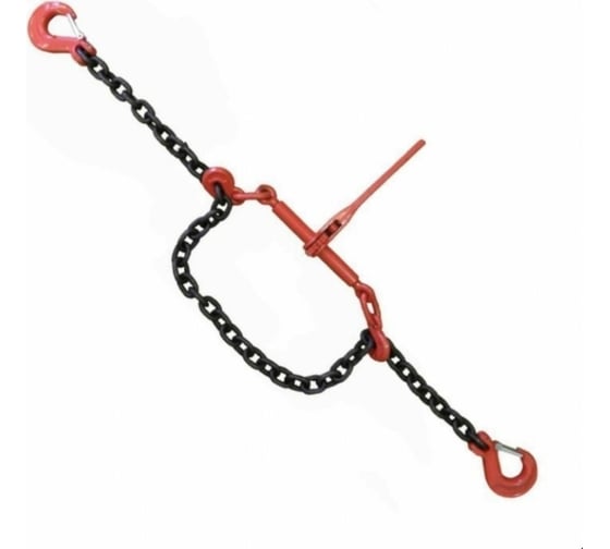 Изображение товара Крепежная цепь со стяжным механизмом КанТраст  крюк-крюк, 13 мм, 4 м KRTSKK134000STM