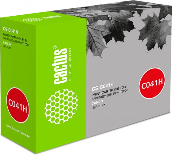 Изображение товара Картридж лазерный CS-C041H 041H черный (20000стр.) для Canon LBP 312x Cactus 493709