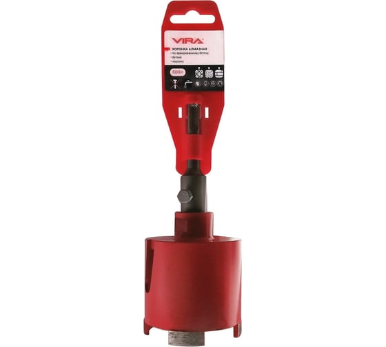 Изображение товара Коронка алмазная по бетону для подрозетников 70 мм VIRA 559229