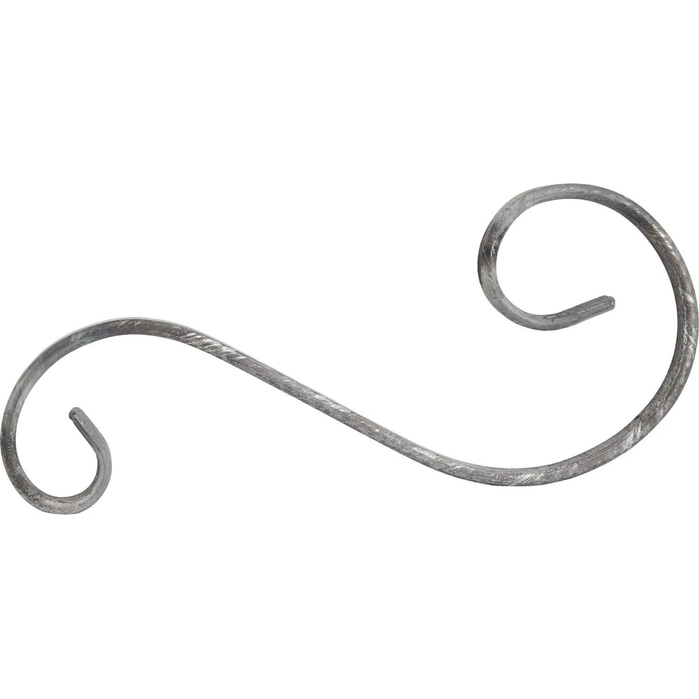 Изображение товара Кованый завиток S-образный из стали 125x275 мм для декора и ограждений