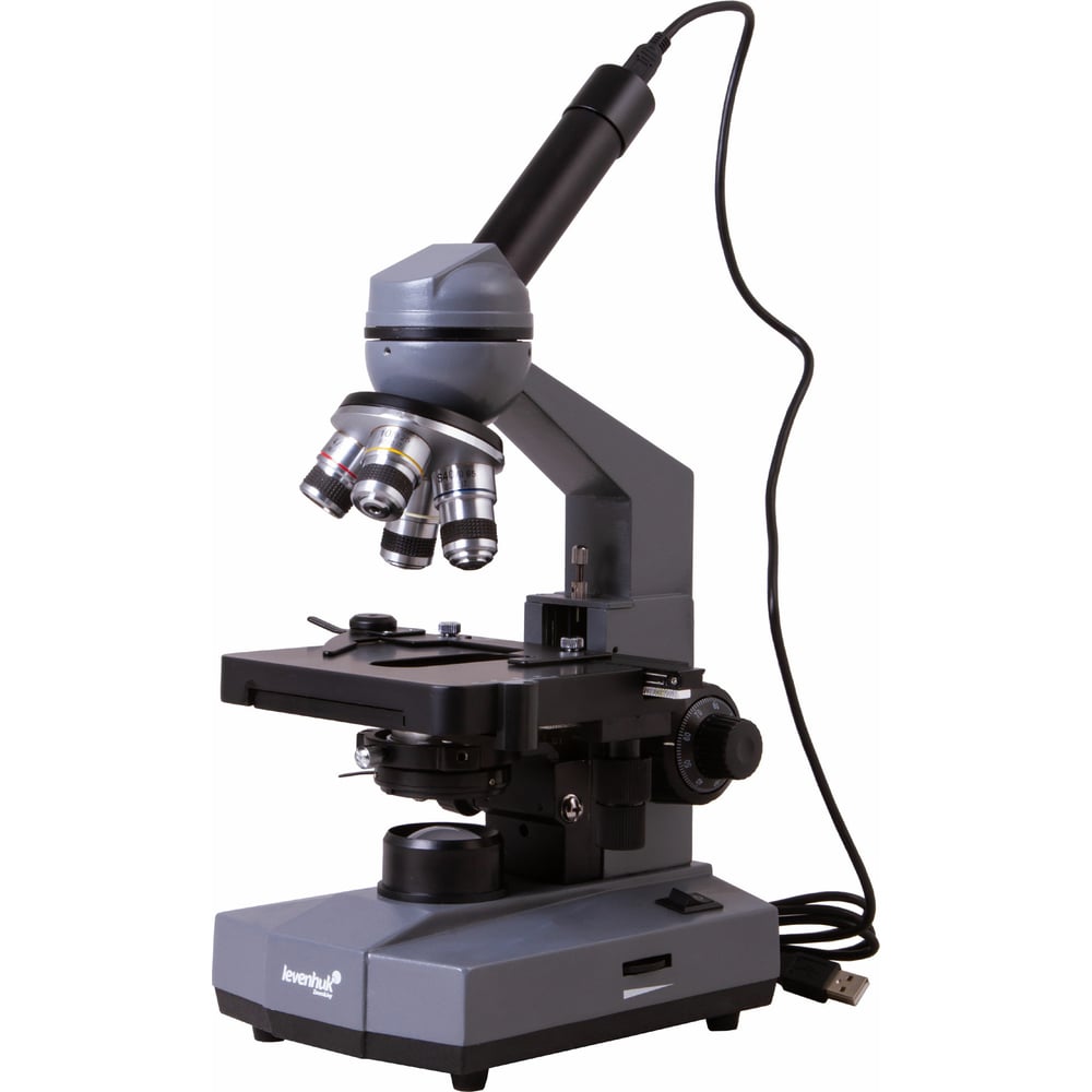 Монокулярный цифровой микроскоп Levenhuk микроскоп цифровой levenhuk rainbow dm500 lcd