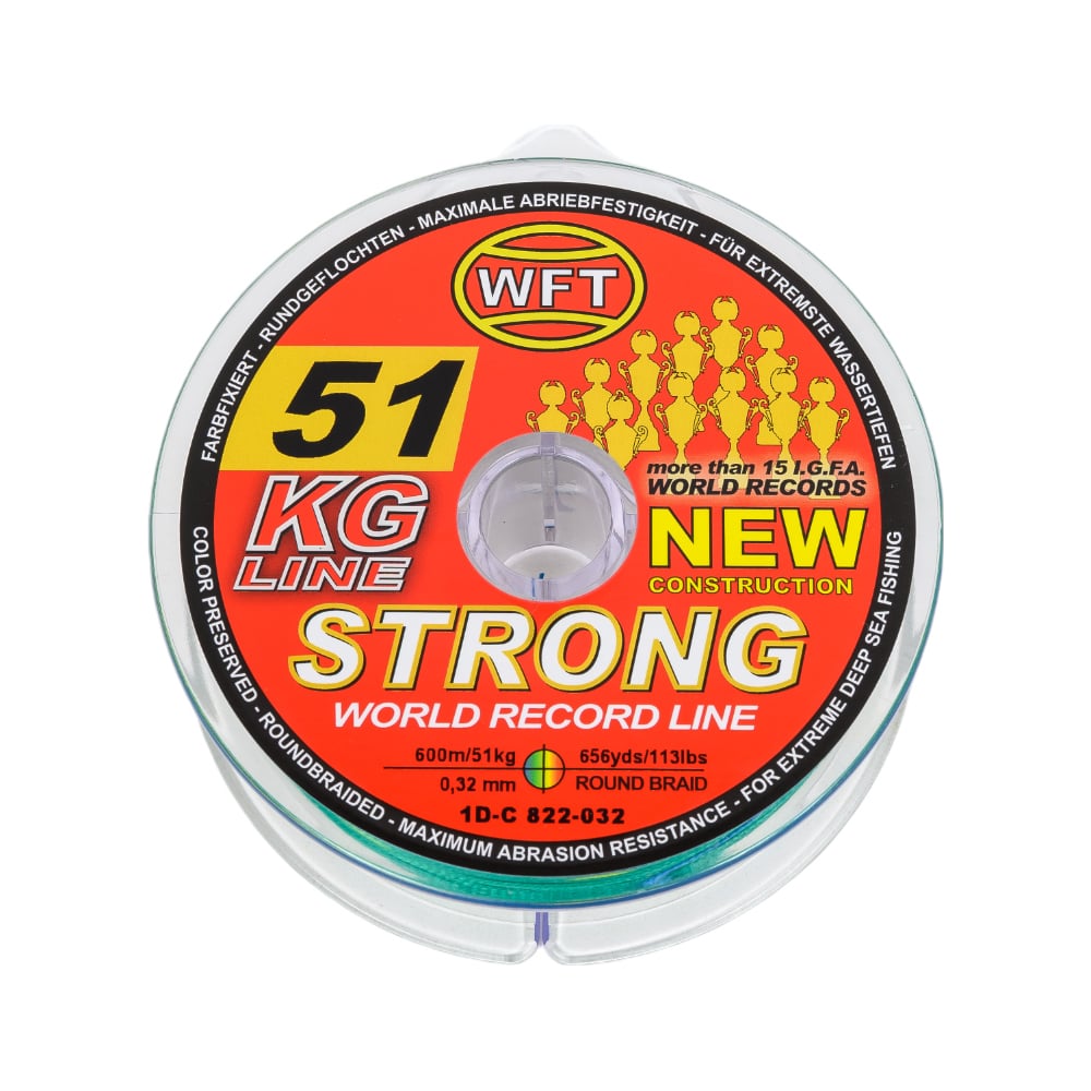 Плетеная леска WFT KG STRONG Multicolor 600/032 1D-C-822-032