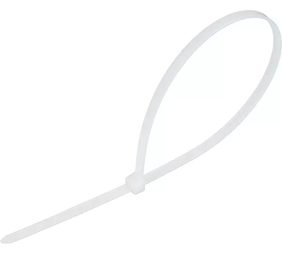 Изображение товара Нейлоновый хомут для стяжки ЕРМАК 4,7x300 мм, белый, 50 шт. 624-033