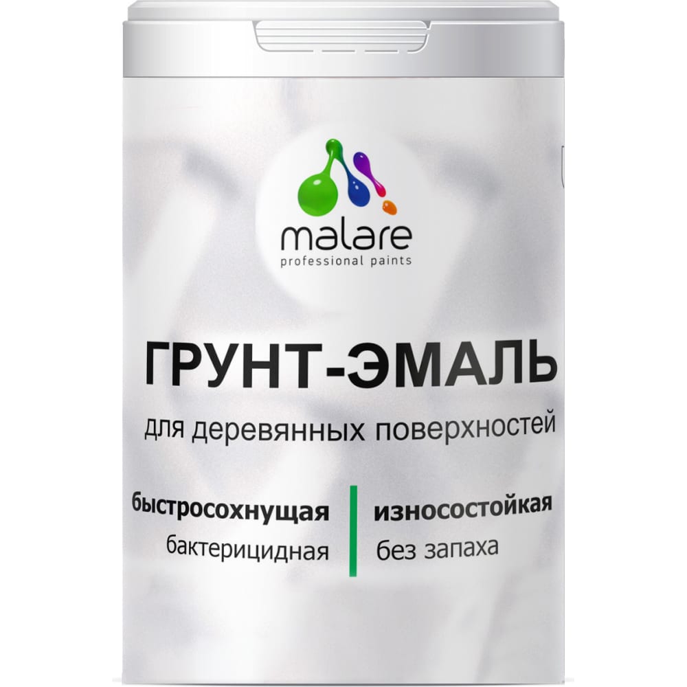Матовая грунт-эмаль для деревянных поверхностей MALARE таблетки gavin bar 2 шт твердое дерево манго