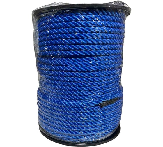 Изображение товара Канат тросовой свивки АзотХимФортис пп, 12 мм, 100 м, синий (кат) 73754