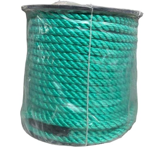 Изображение товара Канат тросовой свивки АзотХимФортис пп, 14 мм, 50 м, зеленый (кат) 75871