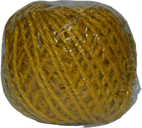 Изображение товара Джутовый шпагат Эбис 1120 текс, 50 м, 50 шт., желтый 70685