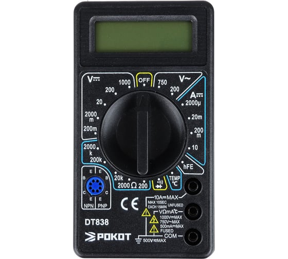 Изображение товара Цифровой мультиметр РОКОТ DT-838 660-016
