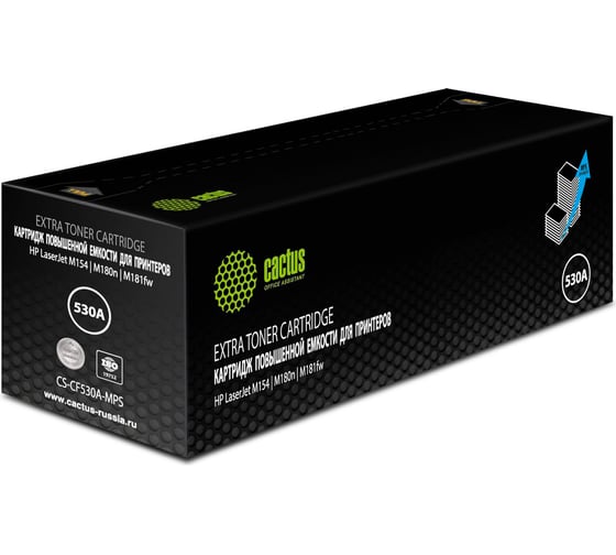 Изображение товара Лазерный картридж Cactus cf530x черный, 3300 страниц, для hp laserjet m154/m180n/m181fw CS-CF530A-MPS 1521906