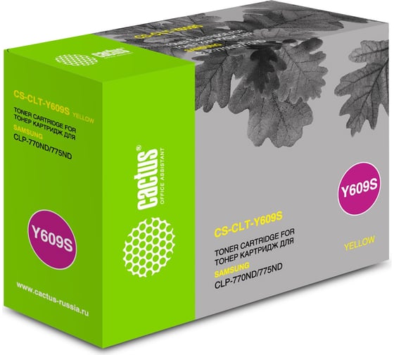 Изображение товара Картридж лазерный CS-CLT-Y609S CLT-Y609S желтый (7000стр.) для Samsung CLP 770/770ND/775/775ND Cactus 931108