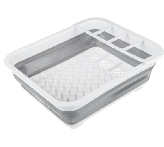 Изображение товара Сушилка для посуды VETTA складная, 36x12x31 см, пластик, силикон 485-104