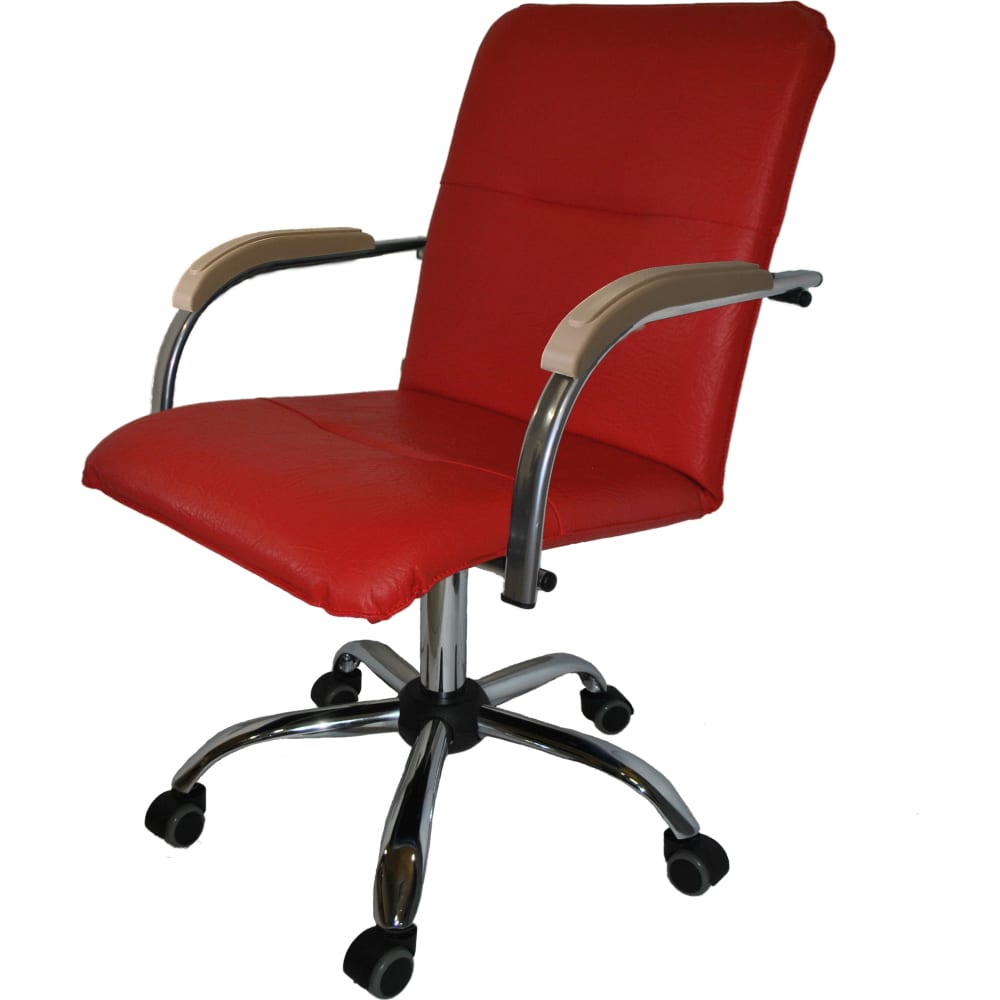 Кресло Mebion сшивной torso на руль 38 см искусственная кожа красный