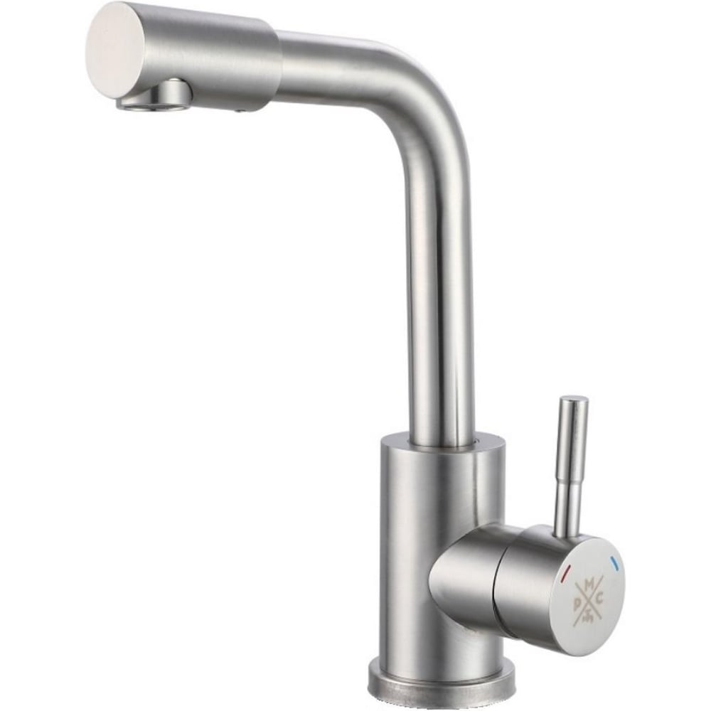 Изображение товара Смеситель для умывальника Ростовская мануфактура SUS124-001F-3 нержавеющая сталь современный дизайн