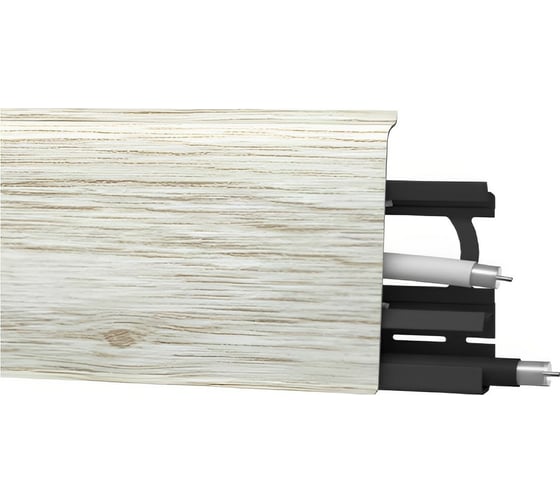 Изображение товара Плинтус Arbiton Indo 135 Дуб платиновый, 2500x70x26 мм 203391