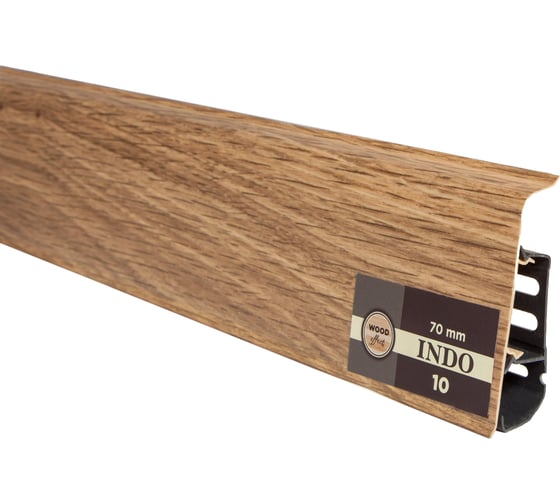 Изображение товара Плинтус Arbiton Indo 10 Дуб Бурбон, 2500x70x26 мм 61592