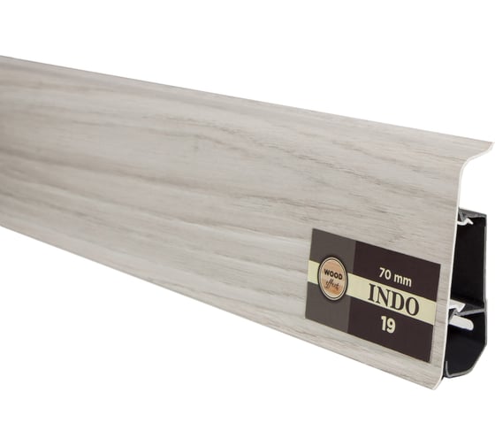 Изображение товара Плинтус Arbiton Indo 19 Дуб Онтарио, 2500x70x26 мм 74279