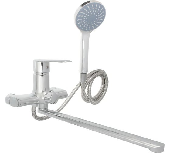 Изображение товара Смеситель для ванны СоюзКран с душем, прямой излив 35 см, керамический картридж 35 мм SK08-P136 567-108