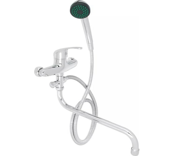 Изображение товара Смеситель для ванны СоюзКран с душем, круглый излив, 30 см, керамический картридж 35 мм, хром SK08-S102 566-383