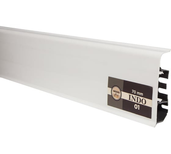 Изображение товара Плинтус Arbiton Indo 01 Белый, 2500x70x26 мм 112498