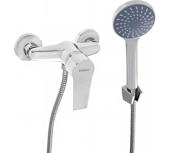Изображение товара Смеситель для душа СоюзКран с душевым набором, керамический картридж 40 мм, хром, цинк SК04-N112 567-106