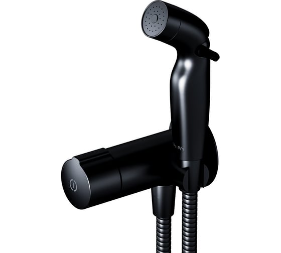 Изображение товара Гигиенический набор для скрытого монтажа со смесителем для душа AM.PM X-Joy TouchReel чёрный F0H85A522