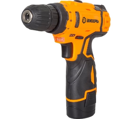 Изображение товара Аккумуляторная дрель-шуруповерт Вихрь ДА-12Л-2КН с набором инструментов 72/14/35