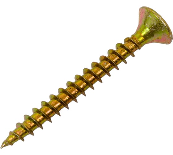Изображение товара Шуруп крепежная техника желтый цинк, 6,0x50 15 шт. 11404