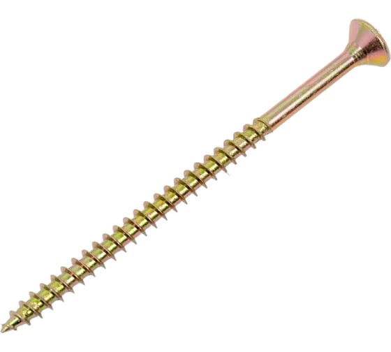 Изображение товара Шуруп крепежная техника желтый цинк, 6,0x100 10 шт. 11414