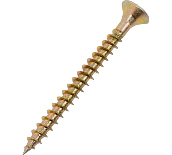 Изображение товара Шуруп крепежная техника желтый цинк, 6,0x60 10 шт. 11406