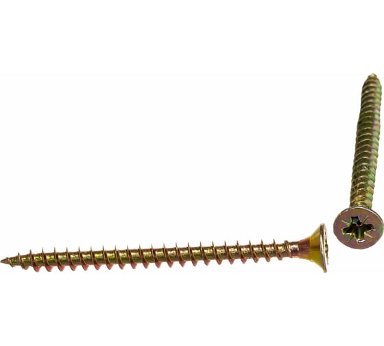 Изображение товара Шуруп крепежная техника желтый цинк, 4,5x50 20 шт. 11368