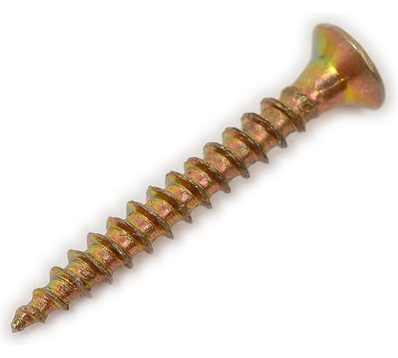 Изображение товара Шуруп крепежная техника желтый цинк, 2,5x20 1000 шт. 431298 БК