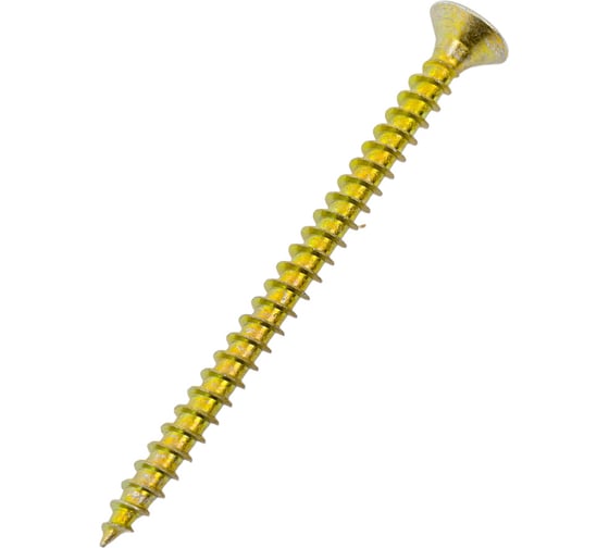 Изображение товара Шуруп крепежная техника желтый цинк, 4,5x60 15 шт. 11370