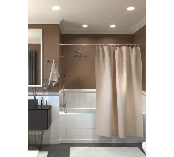 Изображение товара Занавеска для ванной комнаты MY SPACE ASTRA 180x180 Polyester PR180180009