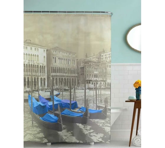 Изображение товара Занавеска для ванной комнаты MY SPACE Venecia 180x180 Polyester PR180180030