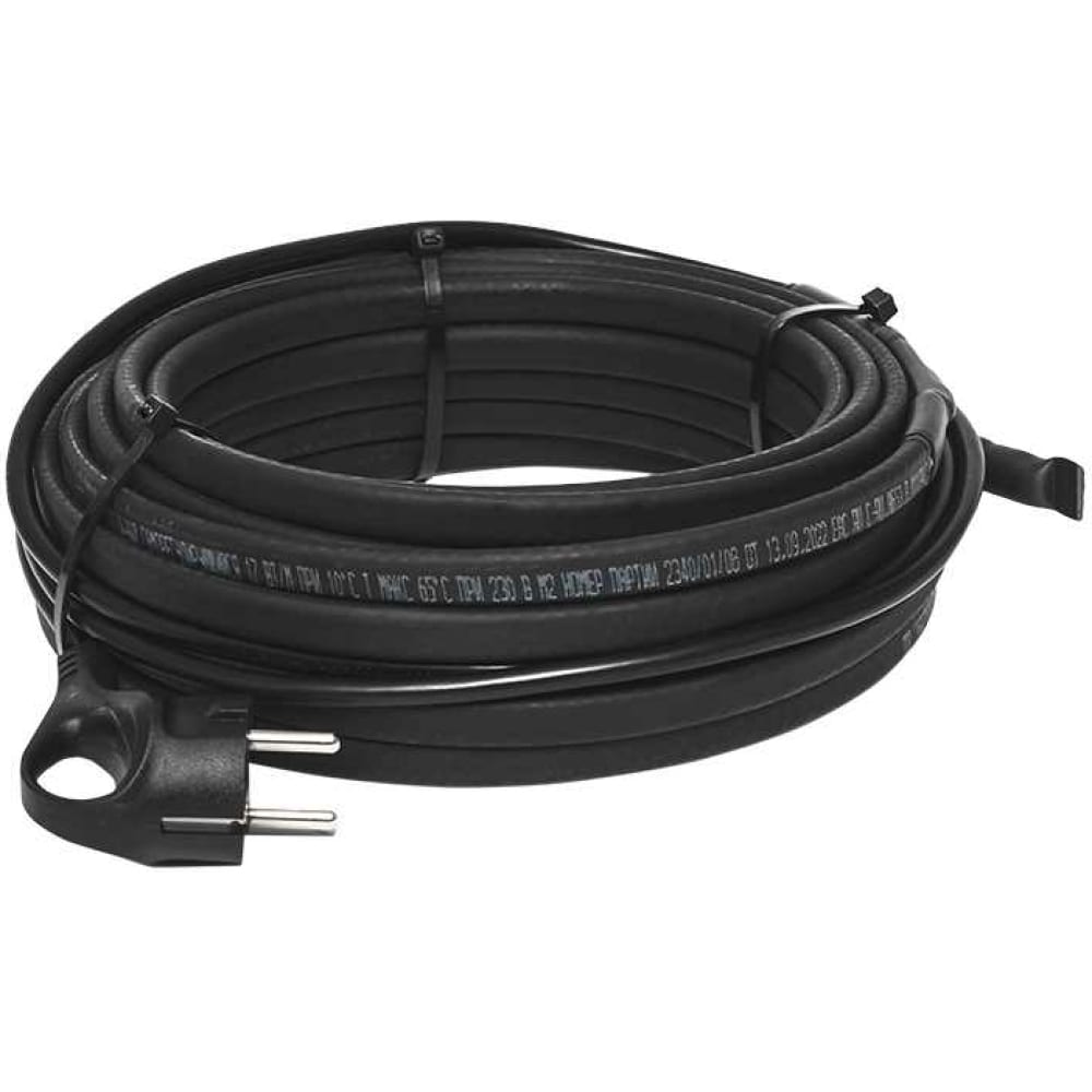 Саморегулирующийся нагревательный кабель EKF, цвет черный