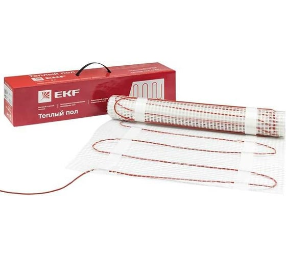 Изображение товара Нагревательный двухжильный мат EKF "Уют" Proxima 2.5 кв. м., 375 Вт nm2-375-2.5