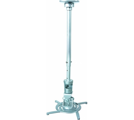 Изображение товара Кронштейн для проектора Cactus серебристый, 10 кг, потолочный, поворот и наклон CS-VM-PR01L-AL 441627