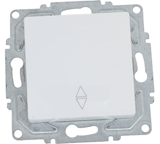 Изображение товара 1-клавишный переключатель GUNSAN Eqona белый 16401100-250107