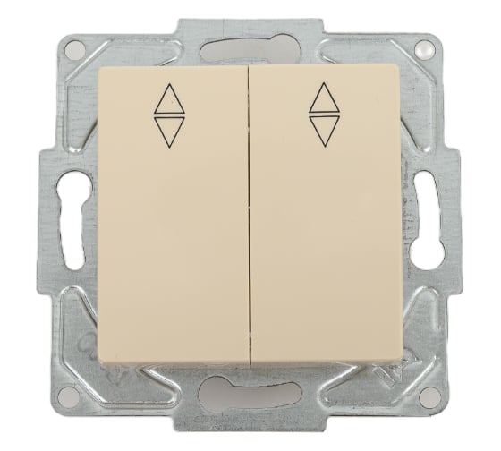 Изображение товара 2-клавишный переключатель GUNSAN Eqona крем 16401200-150109