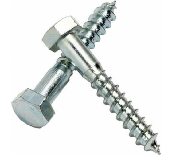 Изображение товара Шуруп с шестигранной головкой крепежная техника 10x120 2 шт. 12056