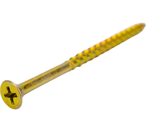 Изображение товара Саморез крепежная техника желтый, 4,2x76 к, вес 1 кг 420466 ВЕС