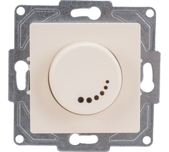 Изображение товара Поворотный диммер GUNSAN Eqona 1000Вт с индикацией крем 16401200-160127