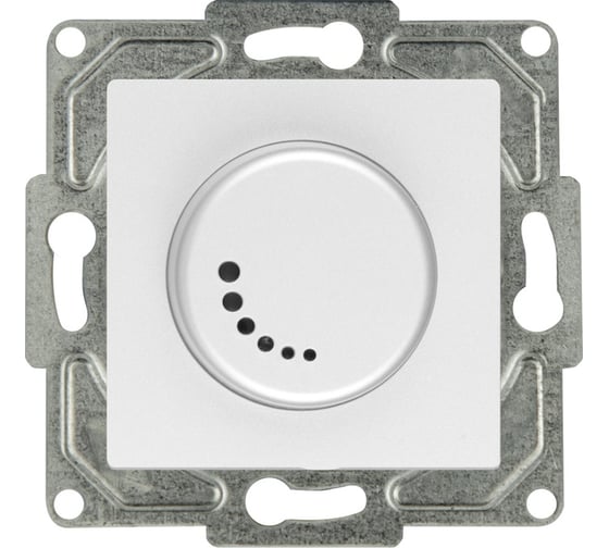 Изображение товара Поворотный диммер GUNSAN Eqona 1000Вт с индикацией белый 16401100-160127