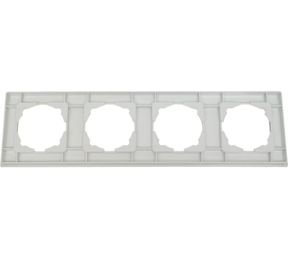 Изображение товара Рамка GUNSAN 4 поста Eqona белый 16401100-000145