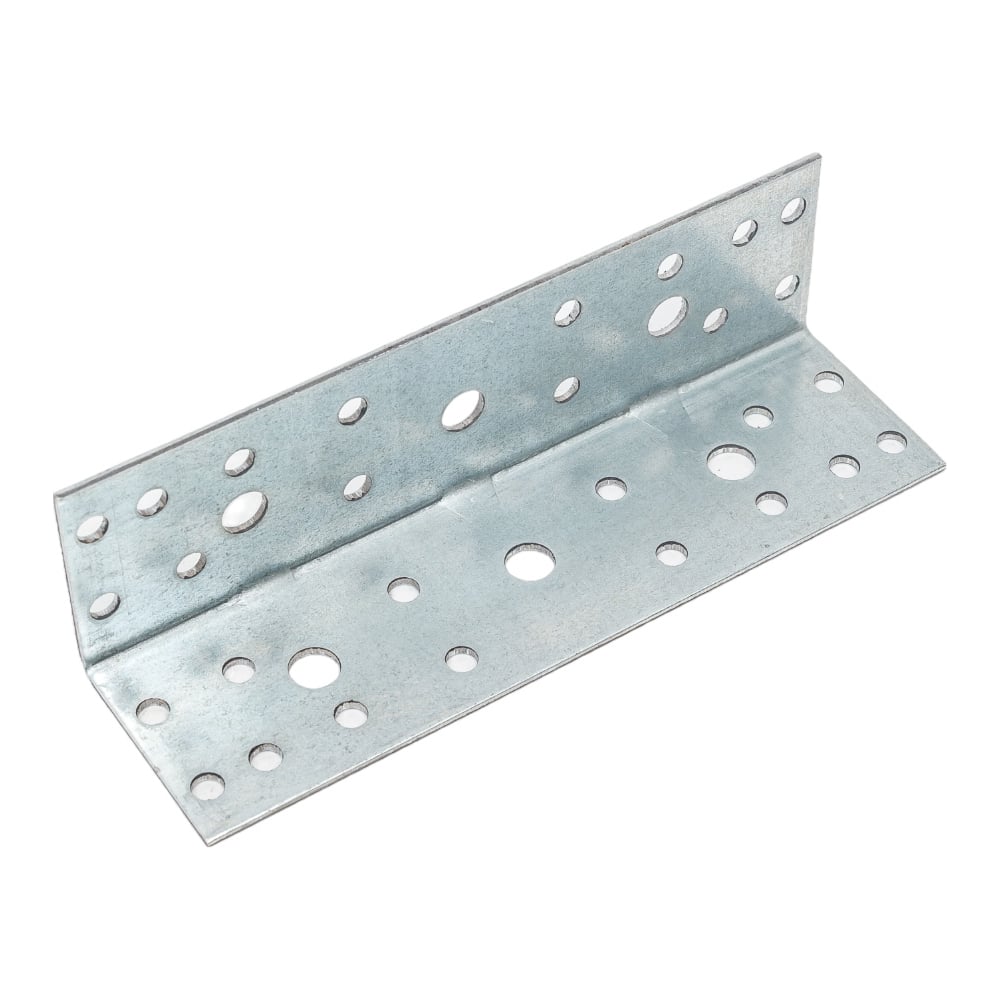 Изображение товара Равносторонний уголок КРЕПКО-НАКРЕПКО 40х40х140х1,8 мм надежное соединение