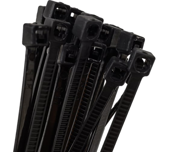 Изображение товара Хомут-стяжка РОССНА 2,5x150 черный, пластиковый, 100 шт. Р860803