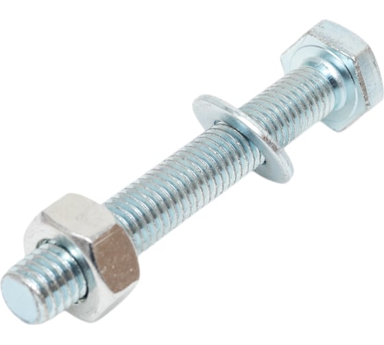 Изображение товара Болт с шестигранной головкой vipкрепеж набор, полная резьба, din 933, 10x70, 2 шт. 27920 VIP