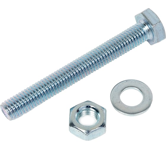 Изображение товара Болт с шестигранной головкой vipкрепеж набор, полная резьба, din 933, 10x80, 2 шт. 27922 VIP