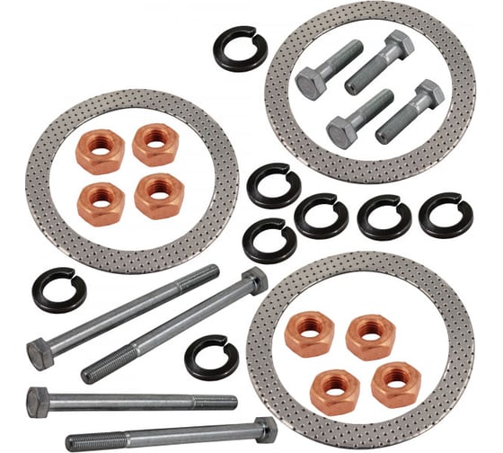 Изображение товара Ремкомплект крепления металлорукава/труба глушителя для а/м КАМАЗ полный (прокл, гайки,болты) Riginal RG54115-1203023-01