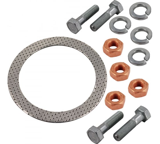 Изображение товара Ремкомплект крепления металлорукава/труба глушителя для а/м КАМАЗ (прокладки, гайки, болты, шайбы) Riginal RG54115-1203023-02